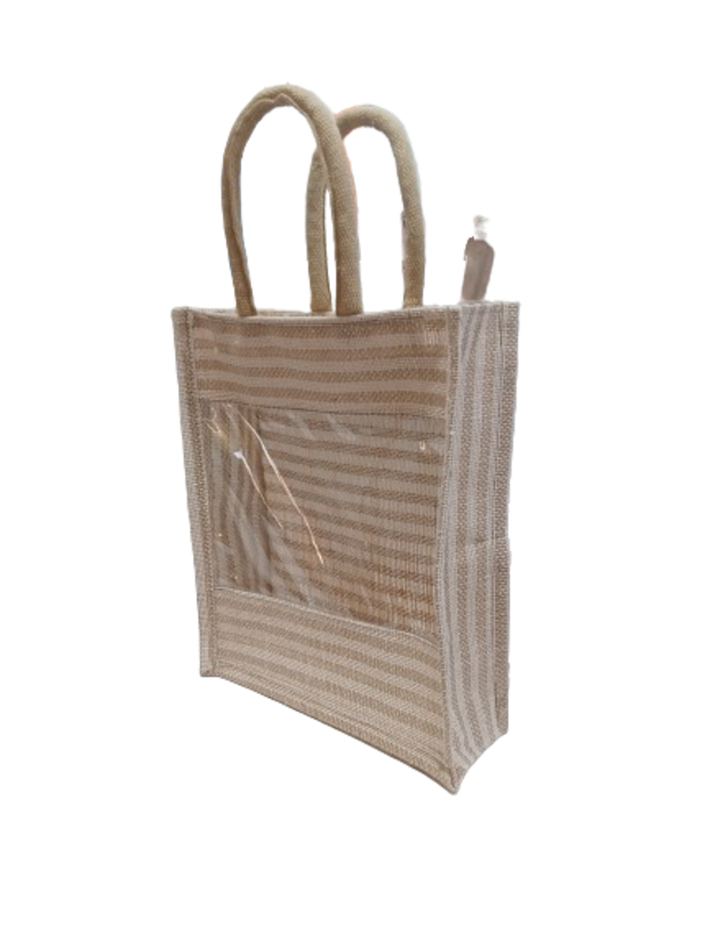 Jute Bag 7 - 100% Natural Jute, 10x12x4 Inches, Zipper Top | Lightweight, Eco-friendly Design With Spacious Bottom For Versatile Use