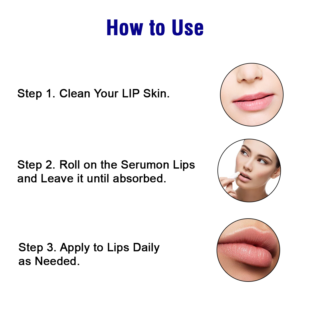 Lip Serum - Herbal Liquid Formula, Safe For All Skin Types | Soft, Smooth, And Plump Lips For 24 Months