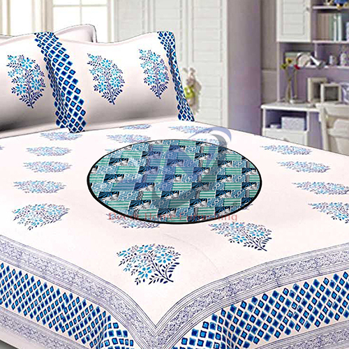 Printed Waterproof Circle Bed Server - Quick Wash, Multicolor Printed Pattern | Practical Bed Server for Elegant Bedroom Decor