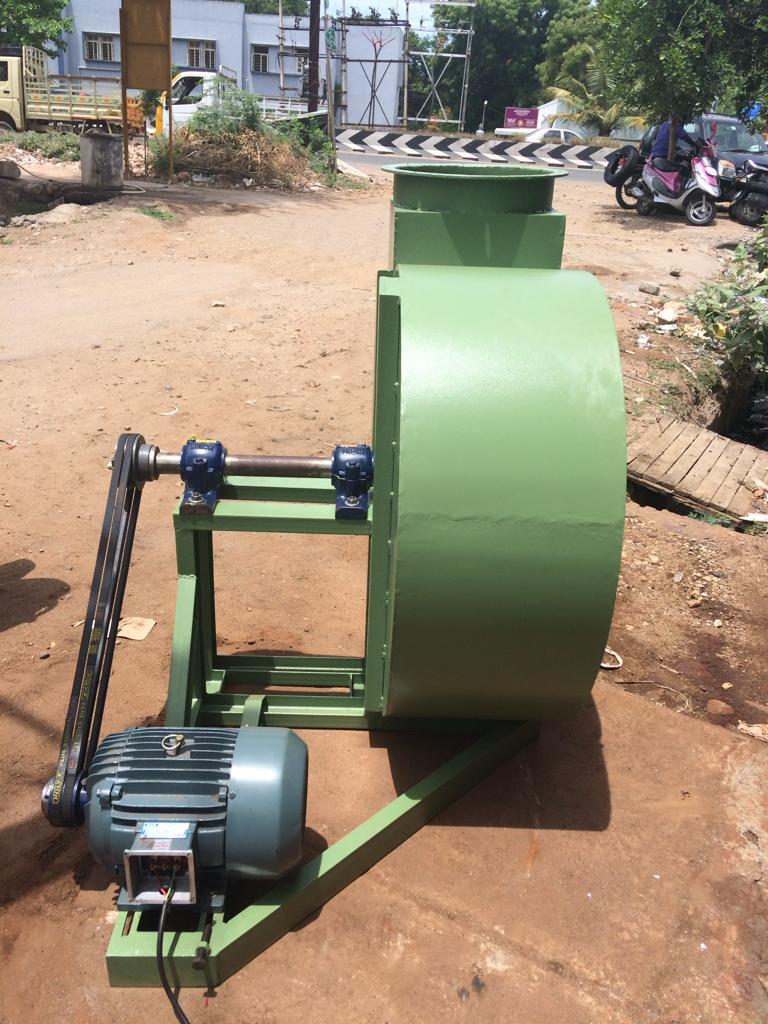 Hot Air Blower - Metal Body, Heavy-duty, Green Finish | High Airflow Capacity, Electric Motor-driven, Moderate To High Noise Level