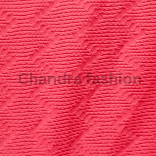 Looper Printed Fabrics - Color: Red