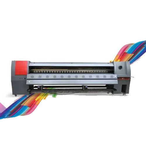 Lotus J3-3208 - CMYK Digital Semi-Automatic Flex Printing Machine 3000 mm, 512 Nozzle Konica Print Head, High Insulation Design, Pneumatic Control System