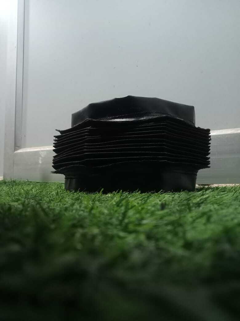 Octagonal Bellow Cover - Color: Black