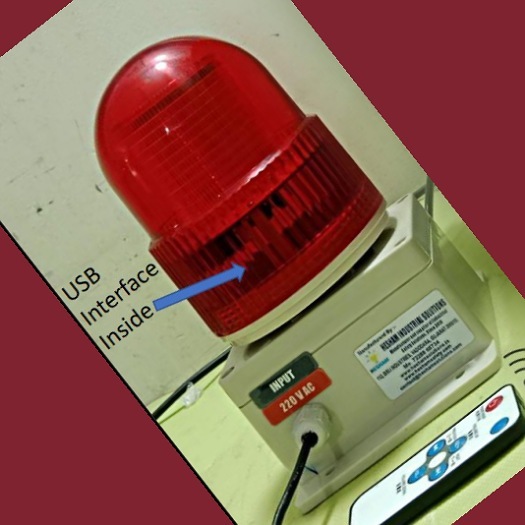 Programmable Audio And Visual Alarm 30w - Color: Red