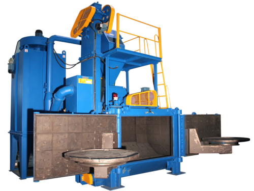 900mm - 3 Ft Swing Table Type Shot Blasting Machine