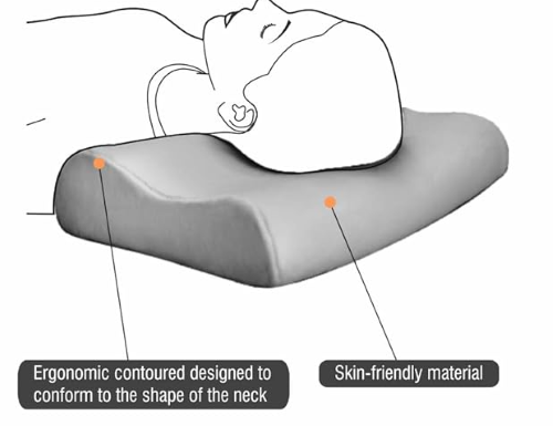 New Contoured Memory Foam Pillow Vissco P.c.no (5303) ( Universal)
