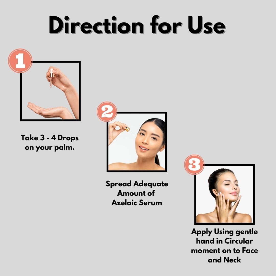 10% Azelaic Acid Face Serum - Herbal Liquid Formula, 24-month Shelf Life | Smooth Texture, Multi-action Booster For Blemish And Mark Reduction