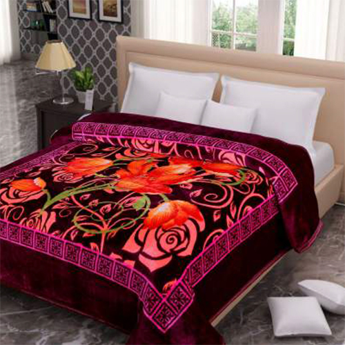 Double Bed Fleece Blanket - High-Quality Fleece Material, Double Bed Size, Available in Various Colors & Printed Patterns, Washable Feature