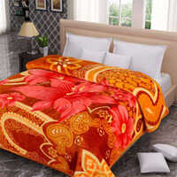 बहु-रंगों वाला ऊनी कंबल