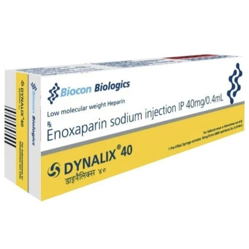 Dynalix Enoxaparin Sodium Injection 40mg Shelf Life: Upto 24 Months