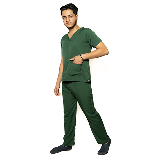 Different Available Dark Green Scrub Suit