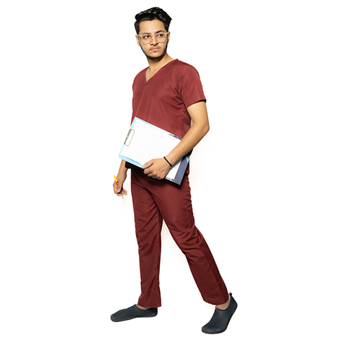 Different Available Maroon Scrub Suit