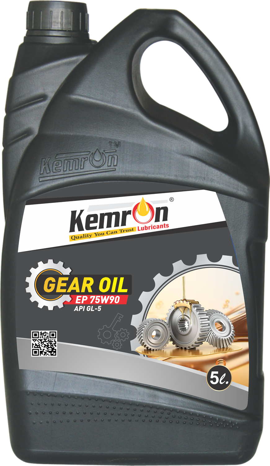 Kemron Gear Ep 75w90 Gl5 - Gold Natural Oil , Automotive & Industrial Use, Density 0.9 Kg/l, Multi Viscosity, Packaged In Small Can & Drum