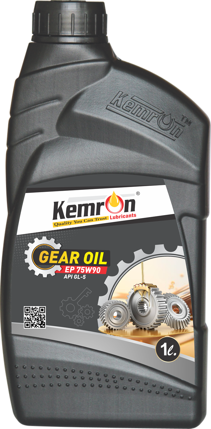Kemron Gear Ep 75w90 Gl5 - Gold Natural Oil , Automotive & Industrial Use, Density 0.9 Kg/l, Multi Viscosity, Packaged In Small Can & Drum