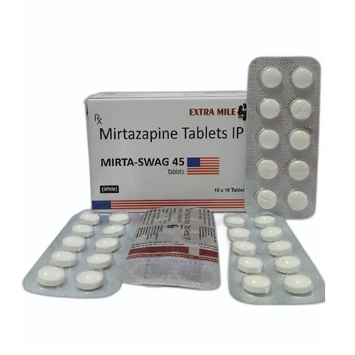Mirtazapine Tablets IP - 30 MG Solid Pharmaceutical Grade , High Purity with Room Temperature Storage