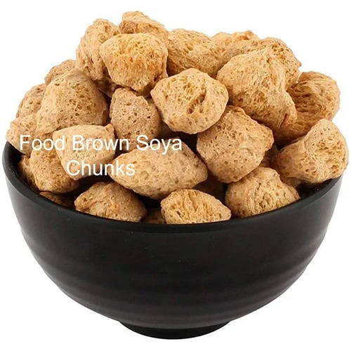 Brown Soya Chunks - 2 Kg Bag, Solid Form with Original Savory Flavor, Nutritious Protein-Rich Ingredient for All Ages