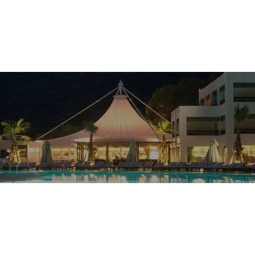 Resort Roof Tensile Structure By Meridian Infra