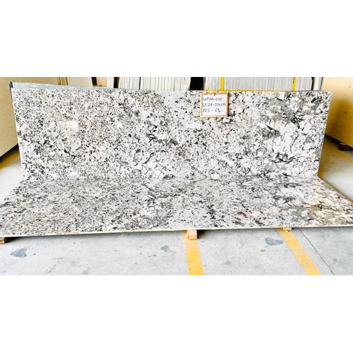 Alaska White Granite Slab - Custom Size Polished Slabs | Elegant Gray and Black Speckled Pattern for Countertops, Flooring, and Wall Cladding