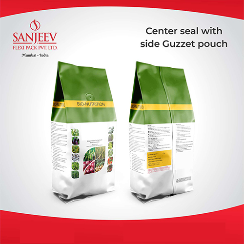 Different Colours Available Centre Seal With Side Guzzet Pouch