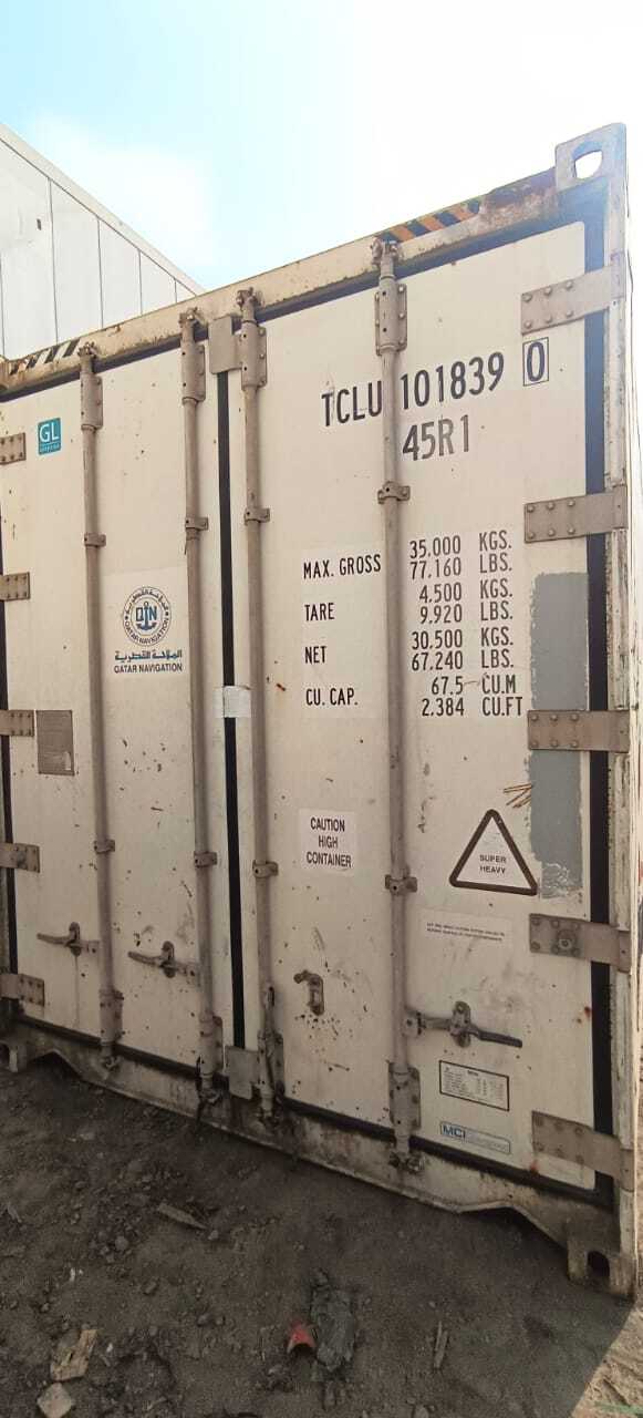 Reefer Container - High Durability Insulated Design, Optimal For Temperature-controlled Storage & Shipping