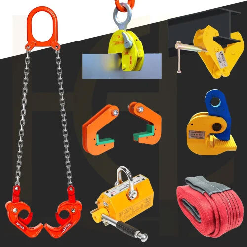 Lifting Pipe Clamp - Metal, Different Sizes Available , Yellow Finish For Industrial Use