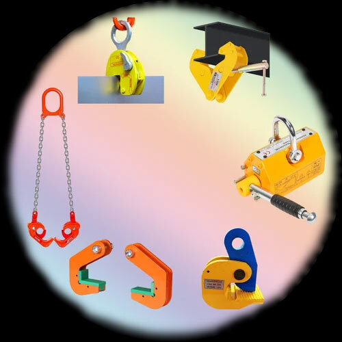 Lifting Pipe Clamp - Metal, Different Sizes Available , Yellow Finish For Industrial Use