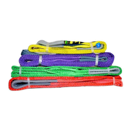 Lifting Belts - Polyester Material, Red Color | Durable Webbing Sling For Heavy Loads