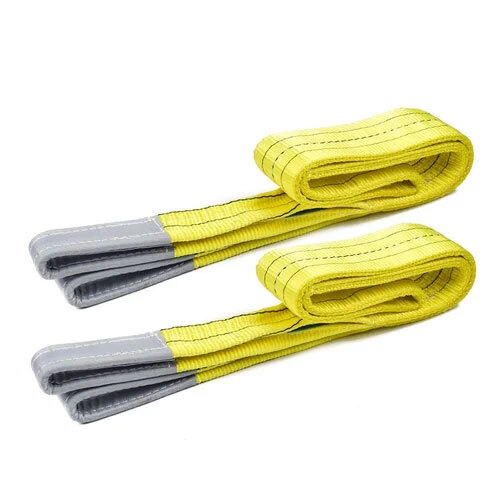 Lifting Belts - Polyester Material, Red Color | Durable Webbing Sling For Heavy Loads