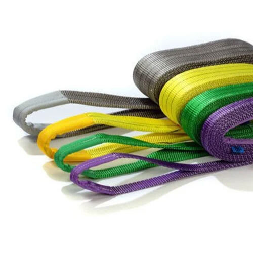 Lifting Belts - Polyester Material, Red Color | Durable Webbing Sling For Heavy Loads