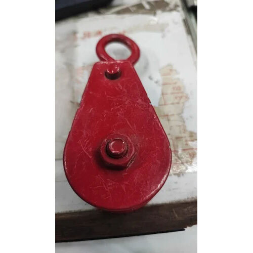 Red Wire Rope Pulley