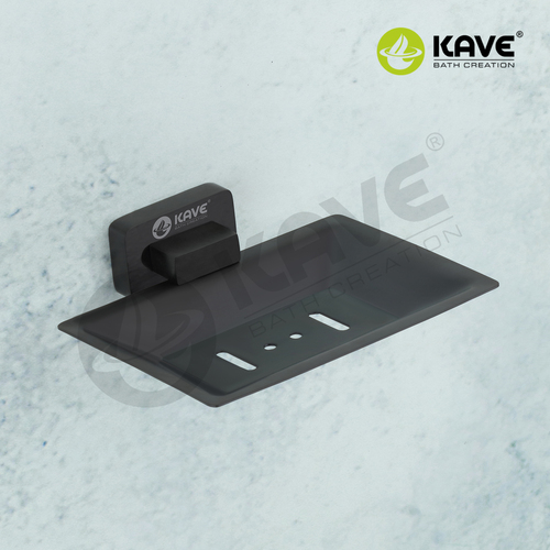 Rectuangal Soap Dish - Color: Black