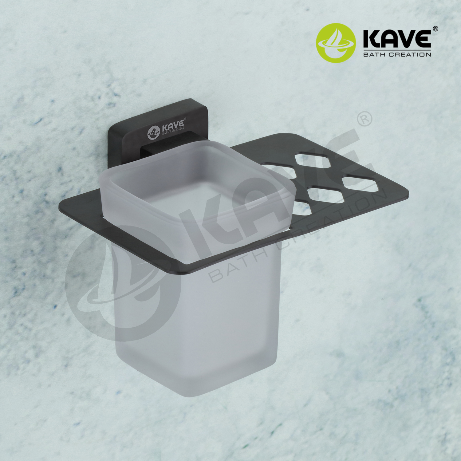 Rectuangal Soap Dish - Color: Black