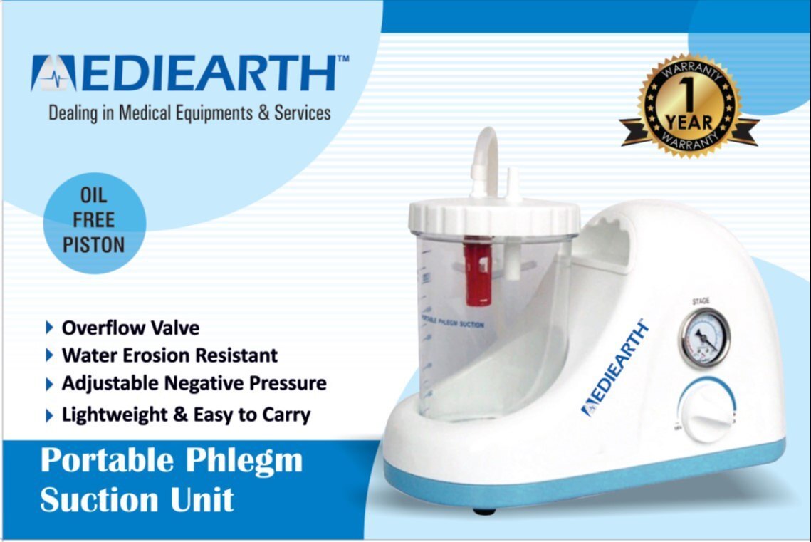 Abs Automatic Mediearth Suction Machine - Color Code: White And Blue