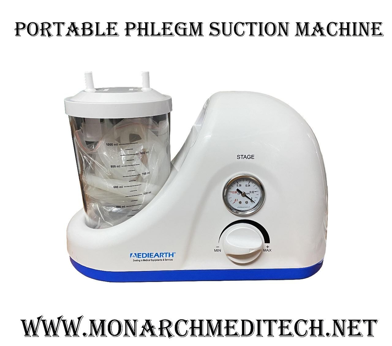 Abs Automatic Mediearth Suction Machine - Color Code: White And Blue