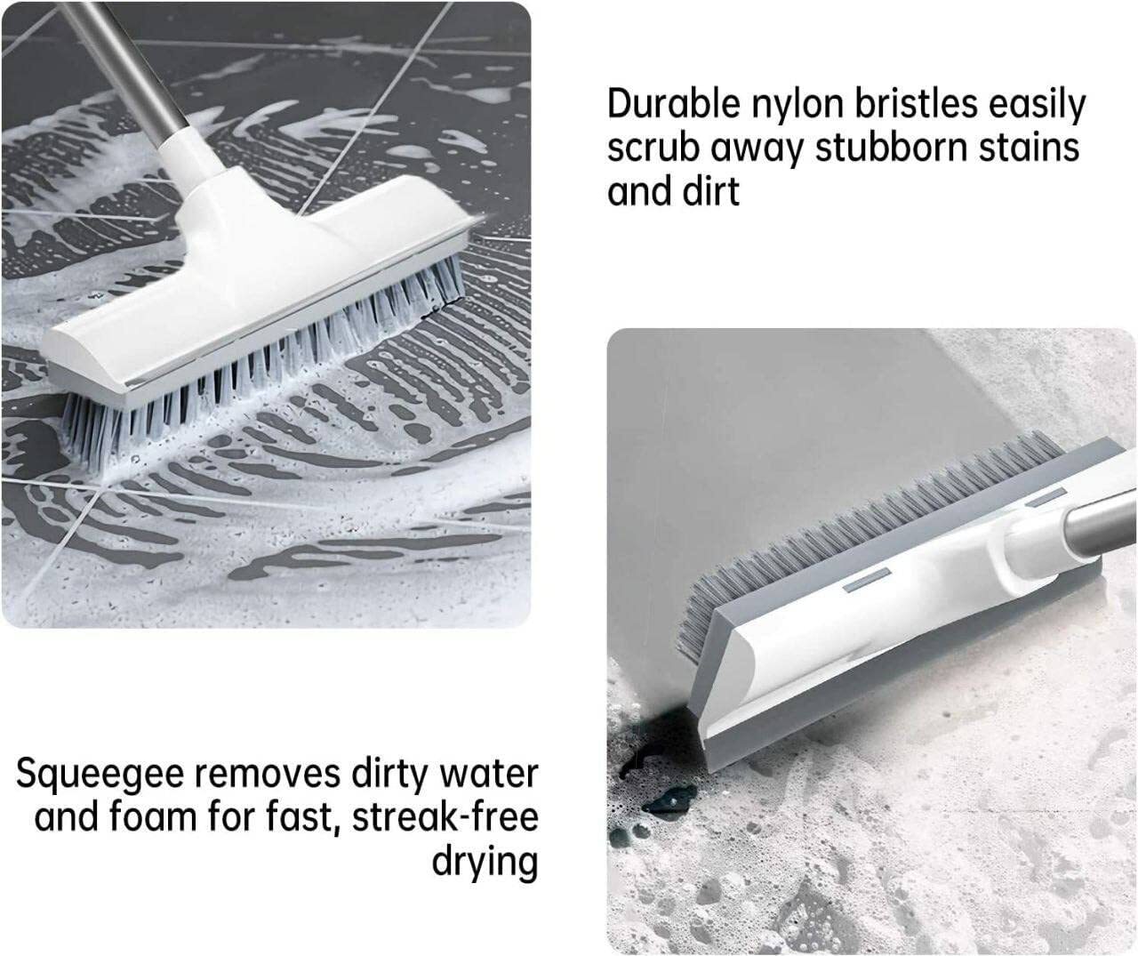 2 In 1 Long Handle Floor Scrub Brush