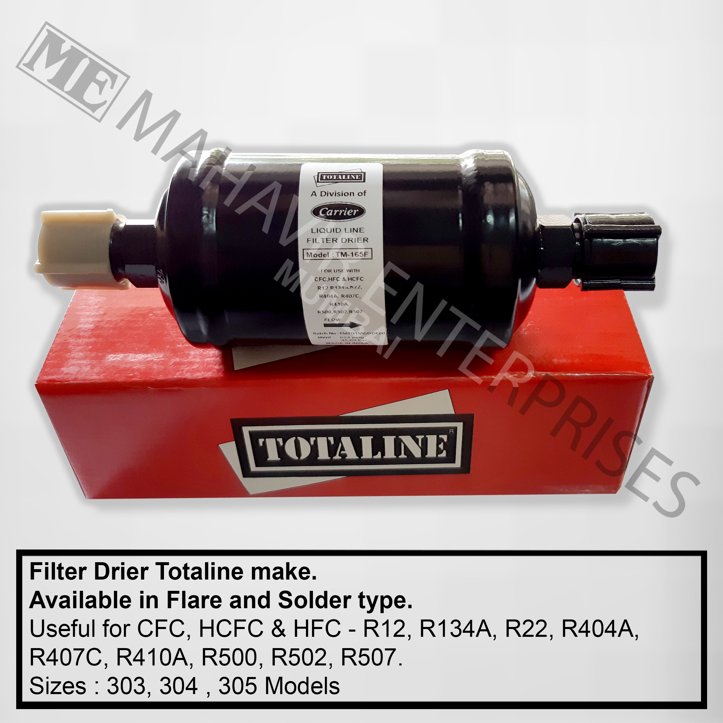 Liquid Line Filter Drier - Climate Type: Cfc Hcfc & Hfc