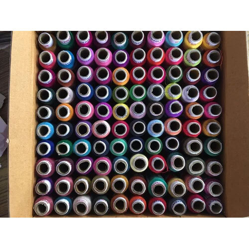 800 Meters Sewing Thread - Spun, Dyed Multicolor | Ideal for Textile Industry Use, Versatile for Various Textile Applications