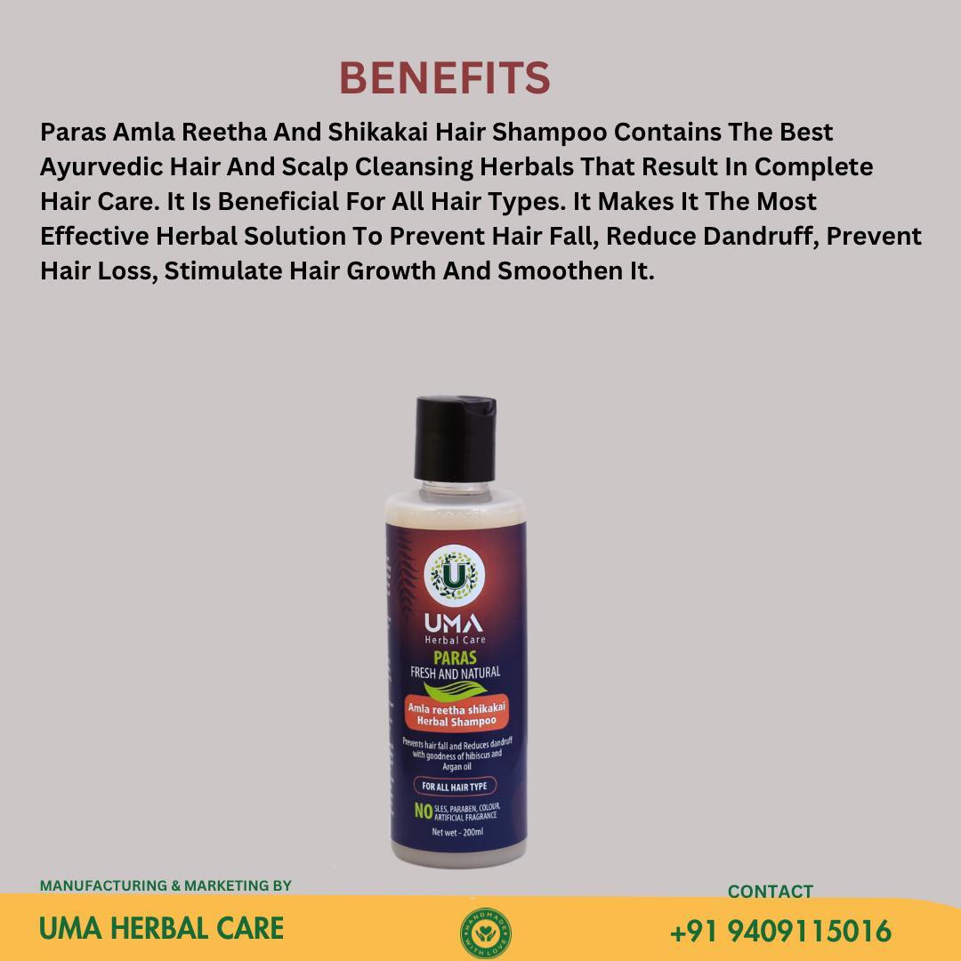 Amla Reetha Shikakai Herbal Shampoo - Grade: A