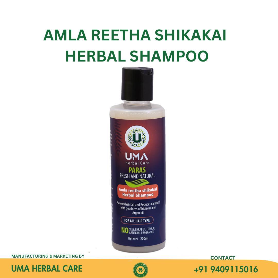 Amla Reetha Shikakai Herbal Shampoo - Grade: A