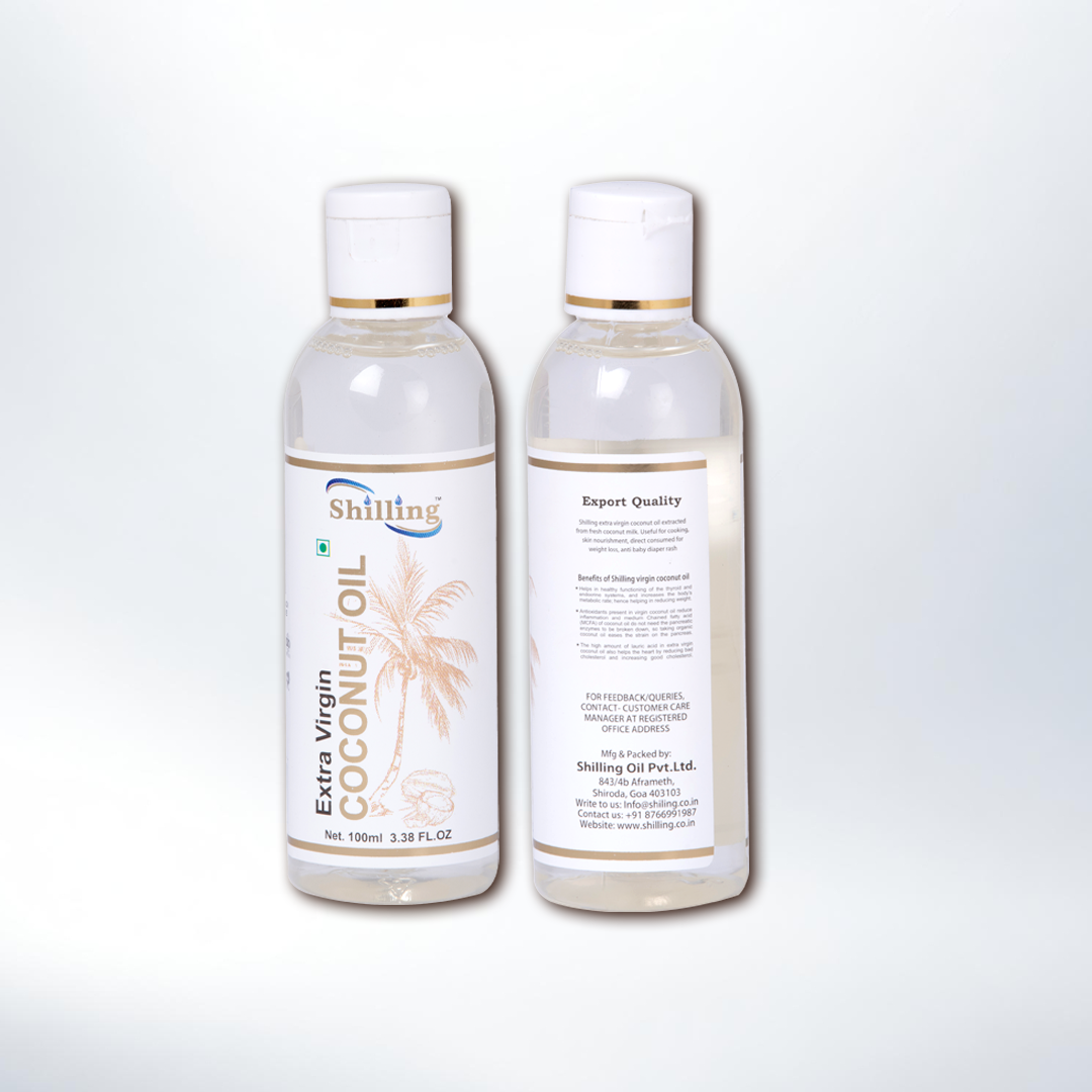 Extra Virgin Coconut Oil - 100 Ml | Organic Cold Pressed Natural & Pure Versatile For Culinary Hair Care & Personal Use