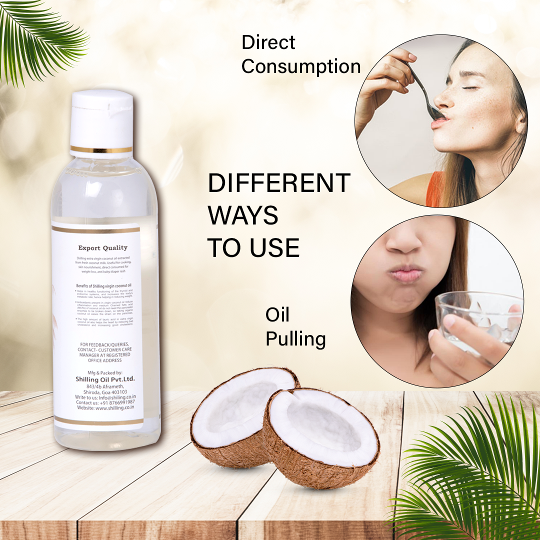 Extra Virgin Coconut Oil - 100 Ml | Organic Cold Pressed Natural & Pure Versatile For Culinary Hair Care & Personal Use
