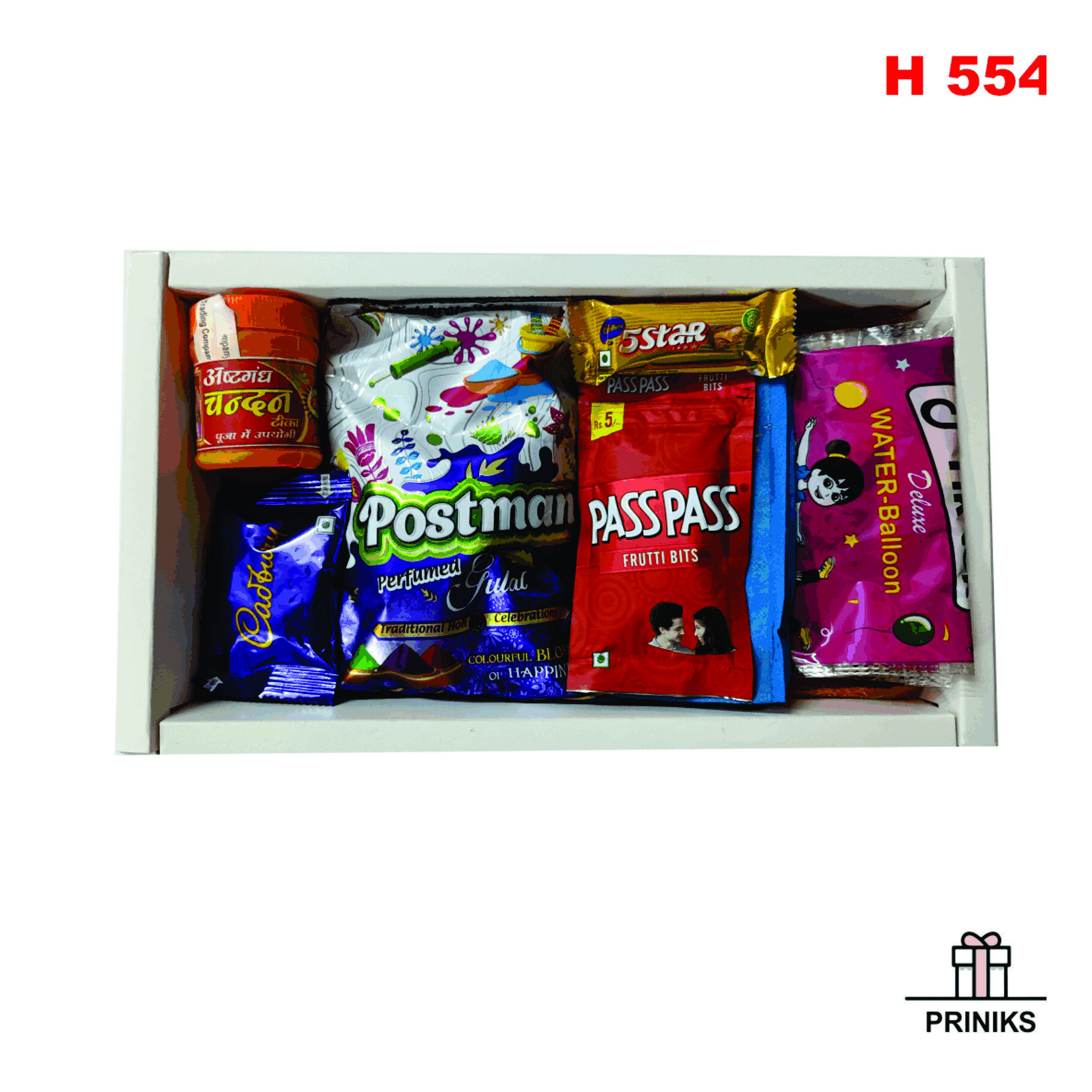 Printed Gulal & Choclate Gift