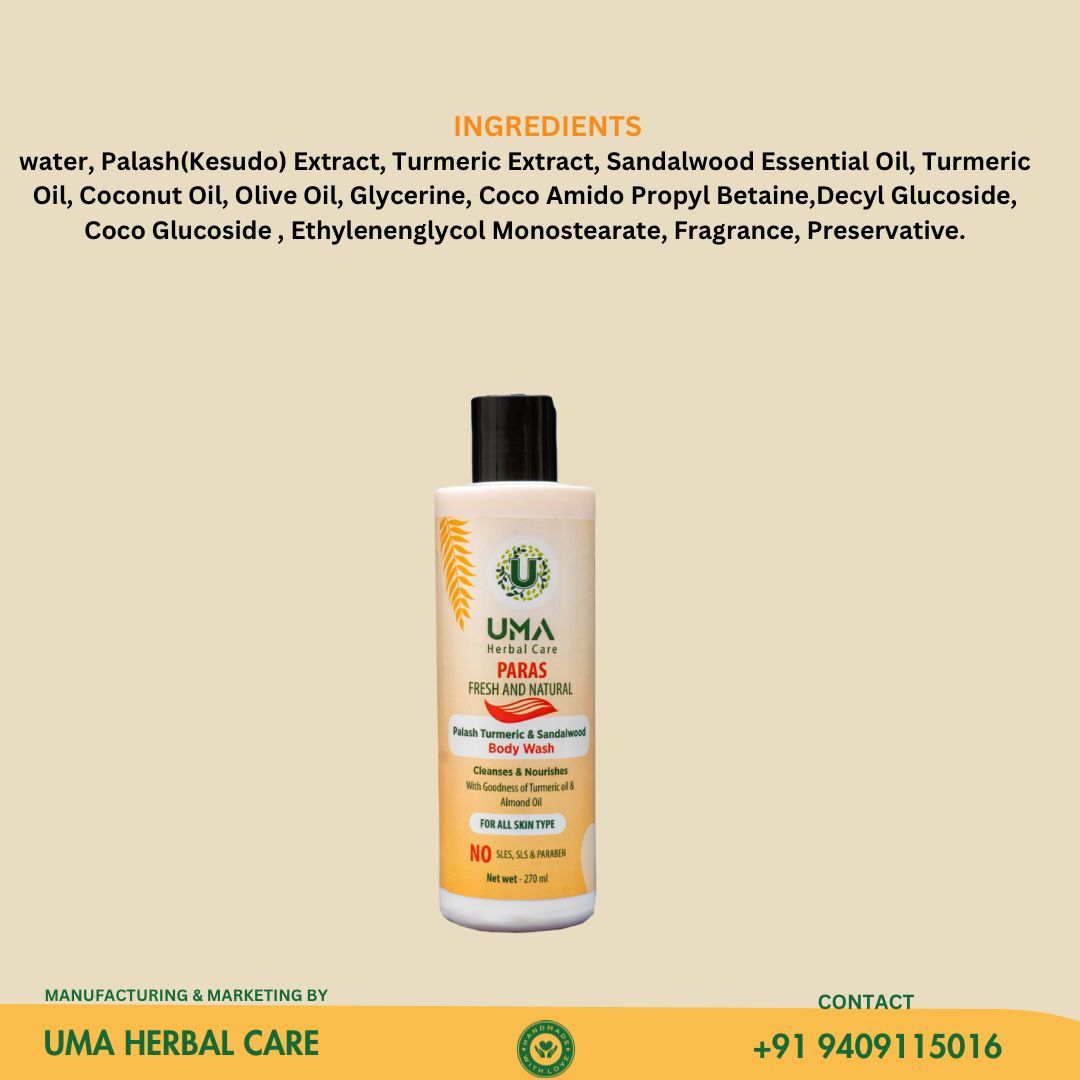 Turmeric And Sandalwood Herbal Body Wash - Age Group: Baby