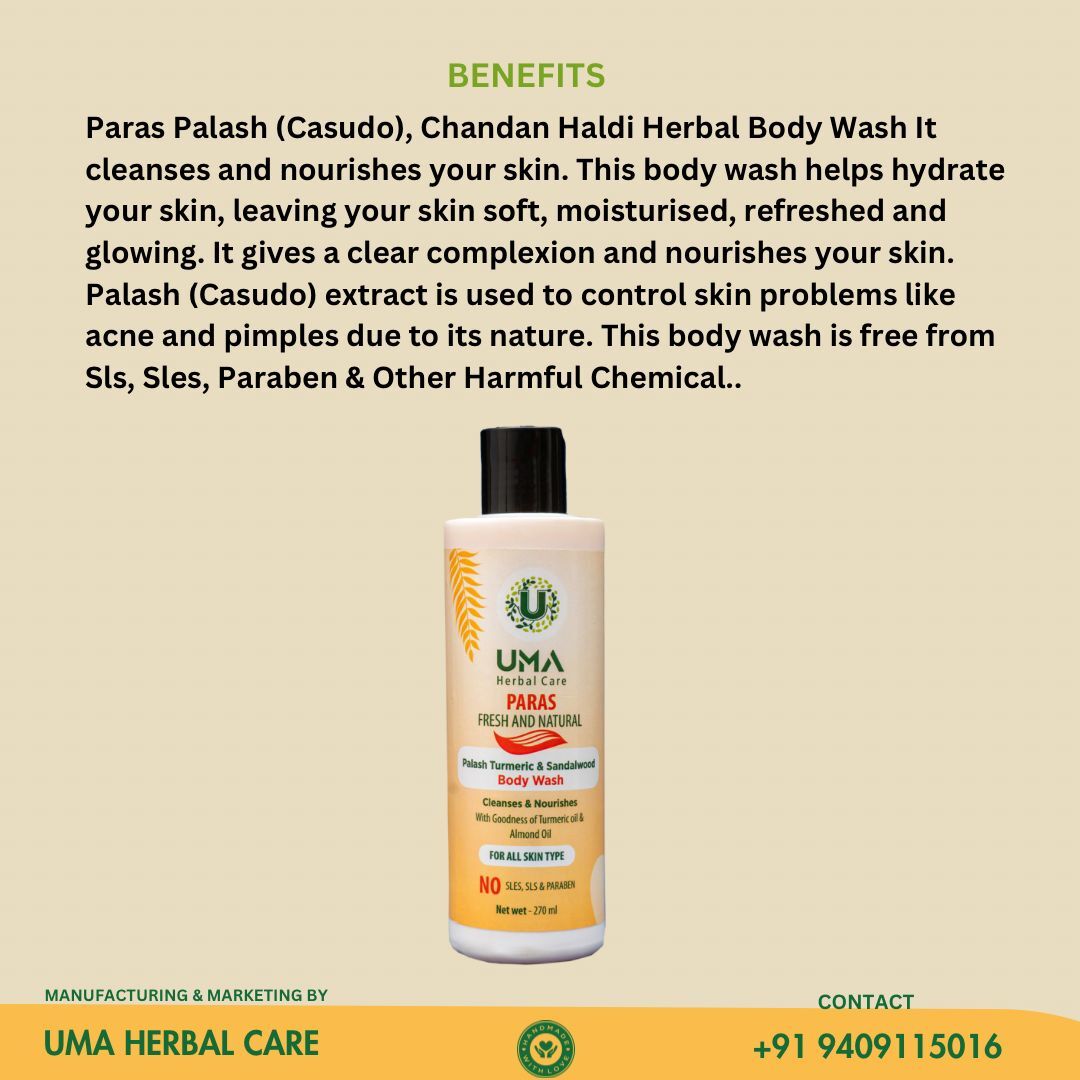 Turmeric And Sandalwood Herbal Body Wash - Age Group: Baby