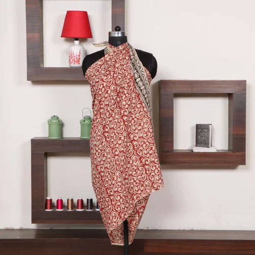 सुंदर जयपुर का हाथ से ब्लॉक प्रिंट किया गया कपास का दुपट्टा