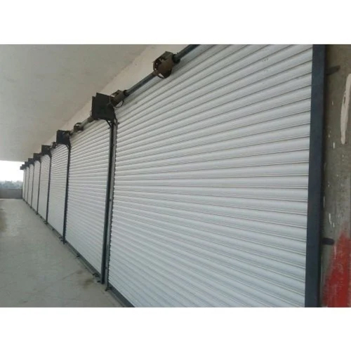 Ms Automatic Rolling Shutter - Mild Steel Material , Vertical Opening, Silver Color, Automatic Operating Mode