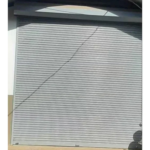 Mild Steel Manual Rolling Shutter - Mild Steel, Vertical Opening, Silver Color | Manually Operated, Durable Industrial Design