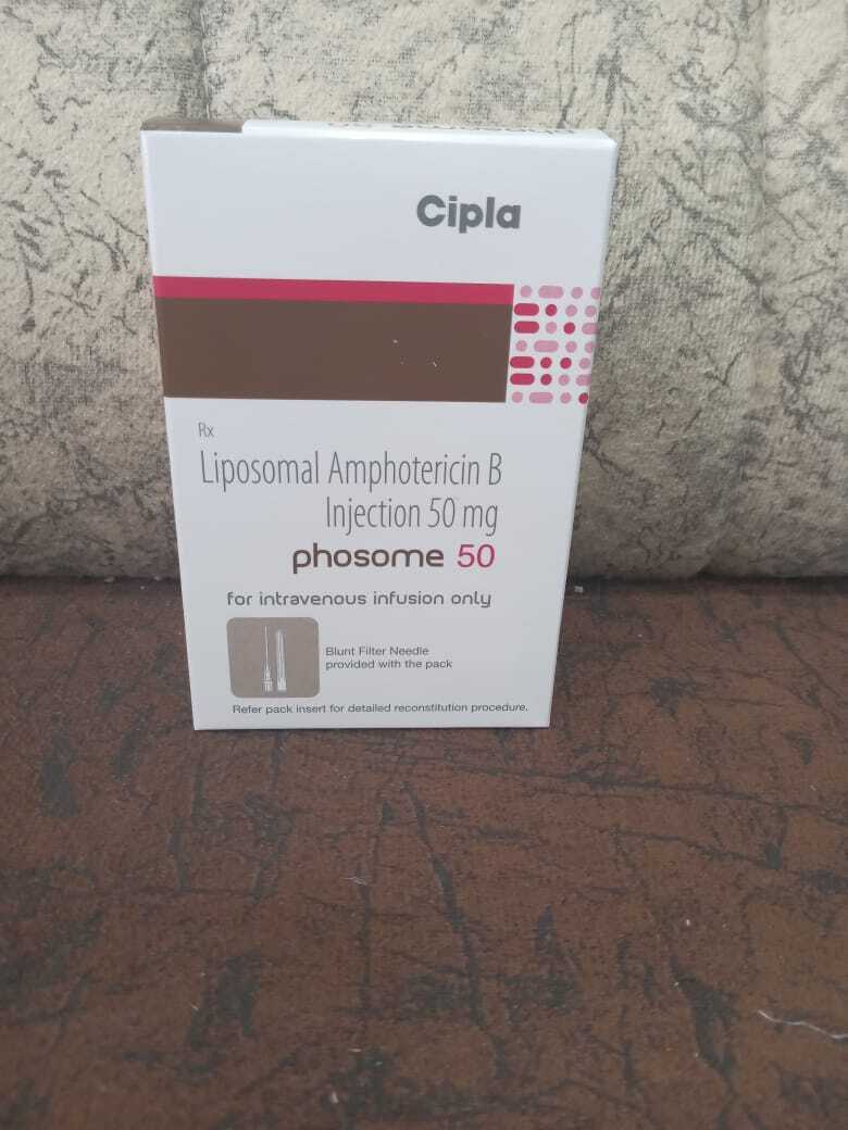 Phosome 50mg Injection - Ingredients: Liposomal Amphotericin B