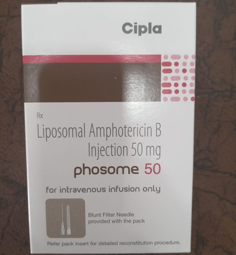 Phosome 50mg Injection - Ingredients: Liposomal Amphotericin B