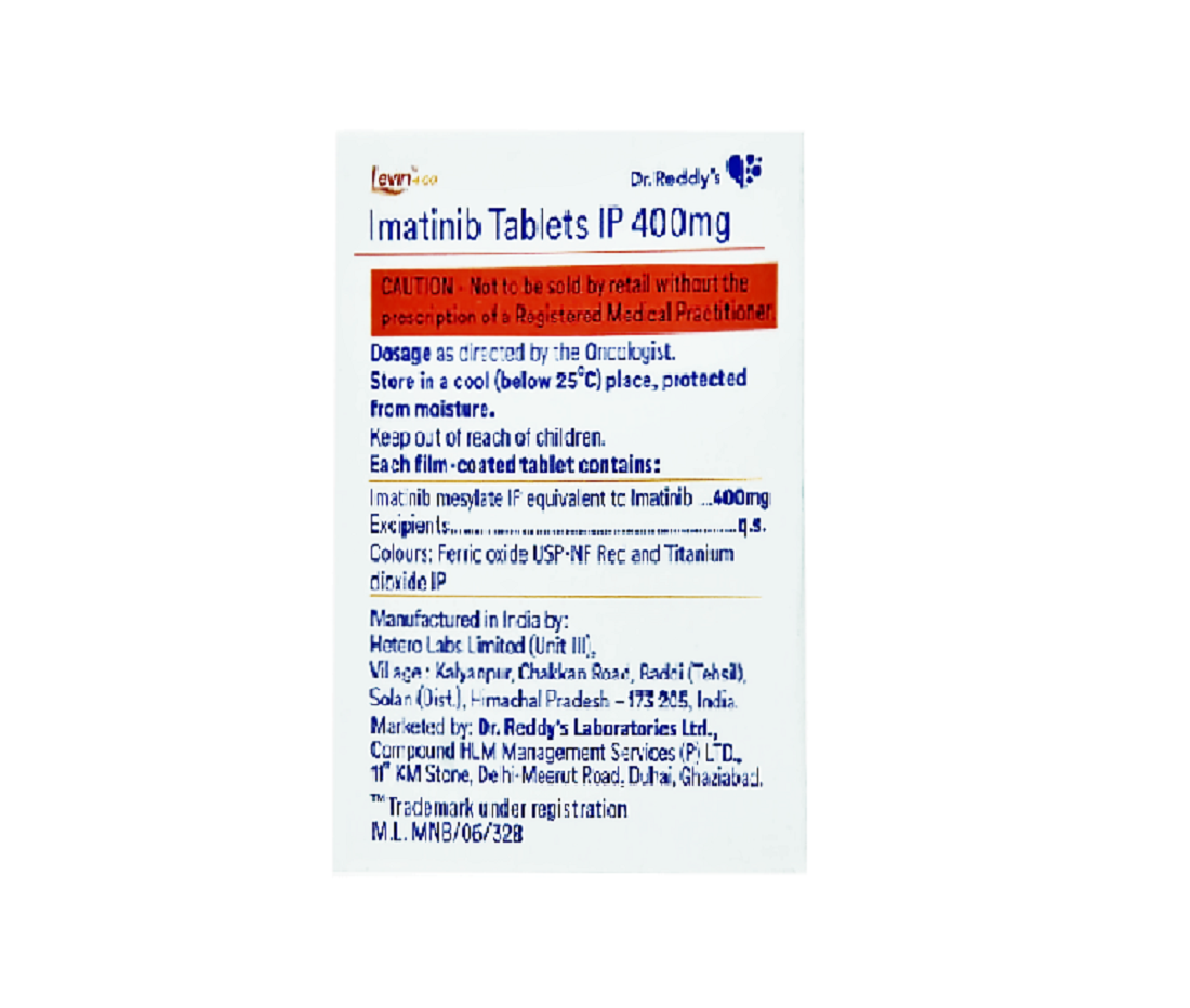 400mg Imatinib Tablets Ip Shelf Life: As Per Mention Months